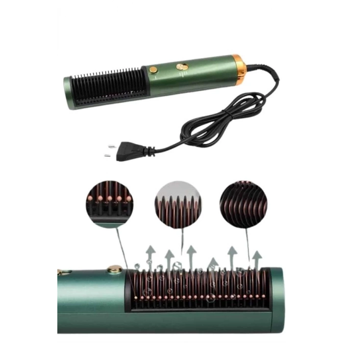 ÇOK SATAN Fön Tarak Düzleştirici Seramik Kaplama Fön Makinesi Saç Kurutma