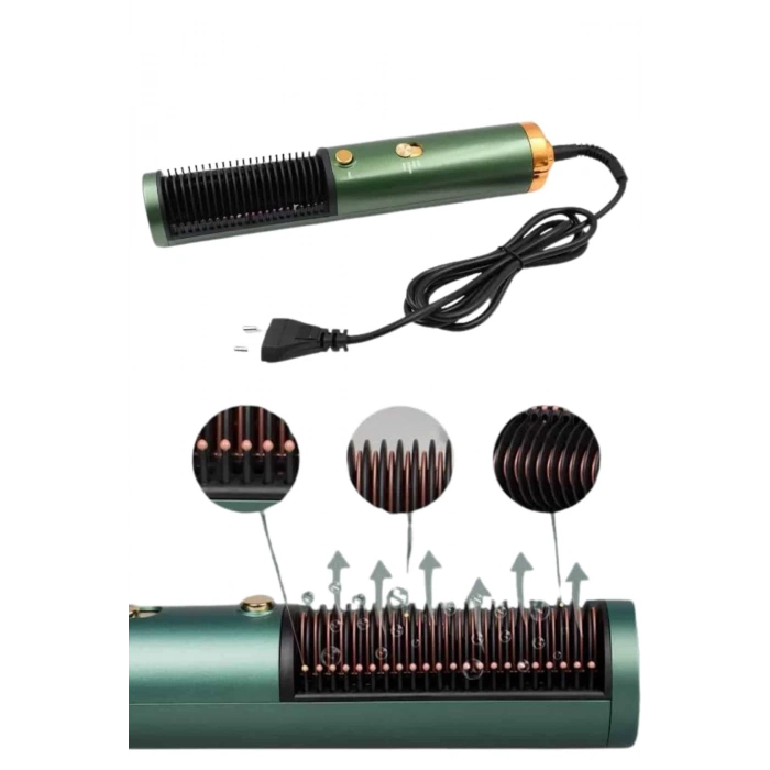 ÇOK SATAN Fön Tarak Düzleştirici Seramik Kaplama Fön Makinesi Saç Kurutma