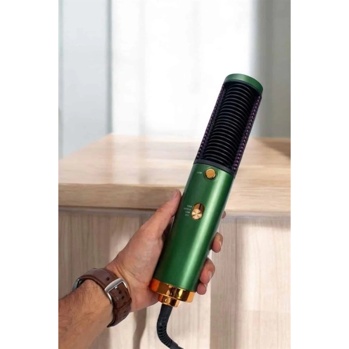 ÇOK SATAN Fön Tarak Saç Düzleştirici Üflemeli Fön Makinesi Sıkı Dişli Taşınabilir