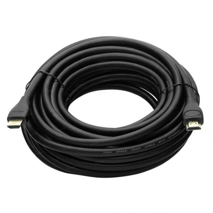 ÇOK SATAN Fully G-507ff Plastik Düz Siyah 30 Metre Gold Poşetli Hdmi Kablo