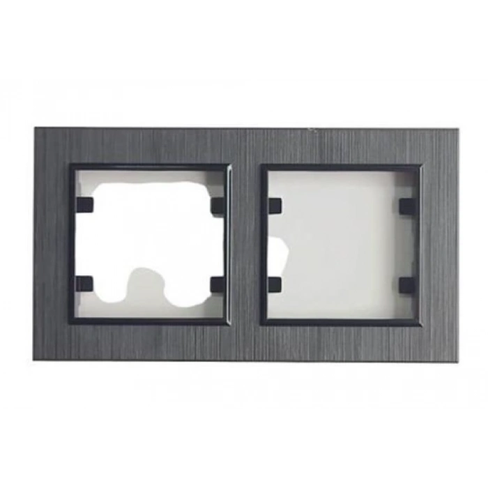 ÇOK SATAN Füme 2 Li Çerçeve - Priz ve Anahtar İçin Uyumlu Çerçeve