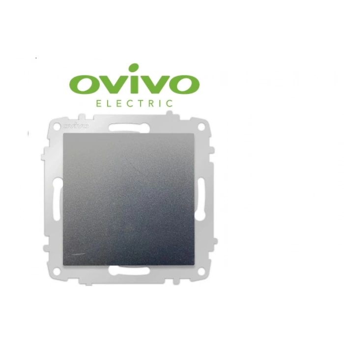 ÇOK SATAN Füme Tekli Anahtar Çerçevesiz Grano - Priz ve Anahtar İçin Uyumlu Çerçeve