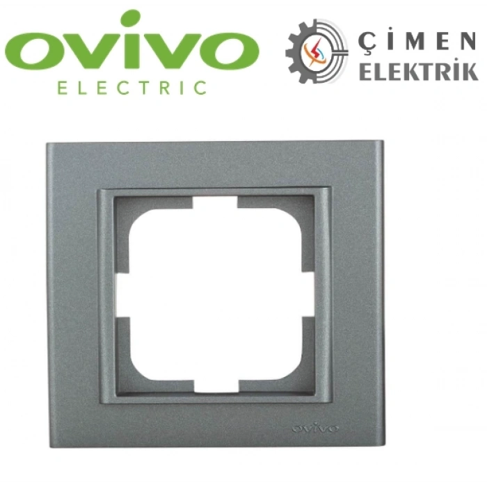 ÇOK SATAN Füme Tekli Çerçeve - Priz ve Anahtar İçin Uyumlu Çerçeve