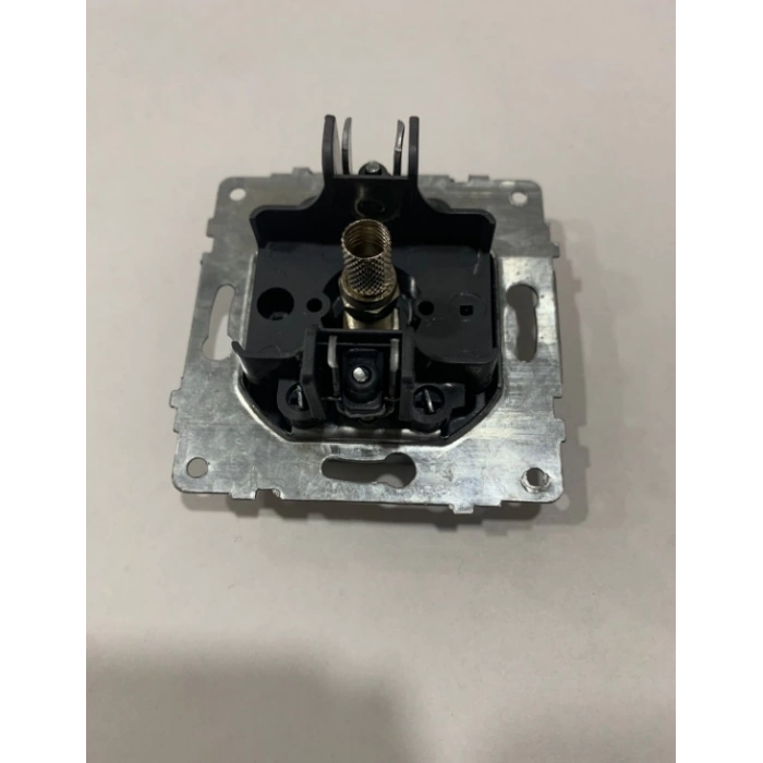 ÇOK SATAN Füme Tv Prizi F Konnektörlü Çerçevesiz Grano - Priz ve Anahtar İçin Uyumlu Çerçeve