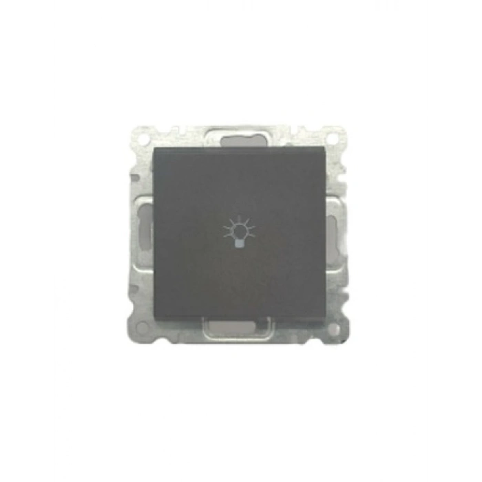 ÇOK SATAN Füme Zil Butonu Lıght Modül Çerçevesiz - Priz ve Anahtar İçin Uyumlu Çerçeve