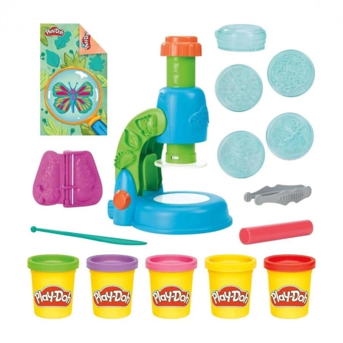ÇOK SATAN G0494 Play-Doh Işıklı Mikroskop Oyun Seti +3 yaş