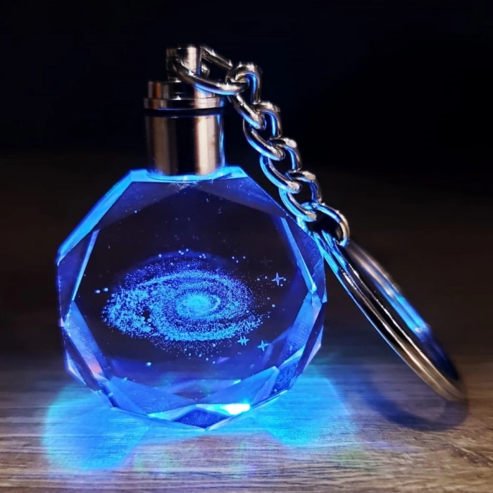 ÇOK SATAN Galaxy Gezegen Tasarım Işıklı Anahtarlık