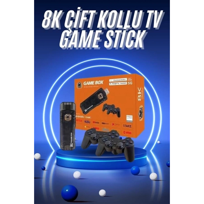 ÇOK SATAN Game Box Android Tv 36500 Oyunlu Atari 5g 8k HDR Ultra HD 64 GB