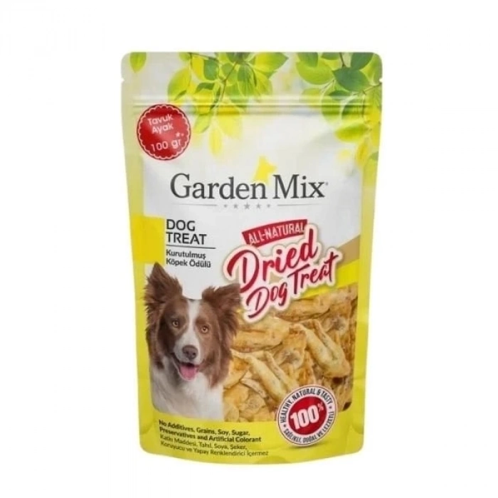 ÇOK SATAN Gardenmix Kurutulmuş Tavuk Ayak Köpek Ödül Maması 100 Gr
