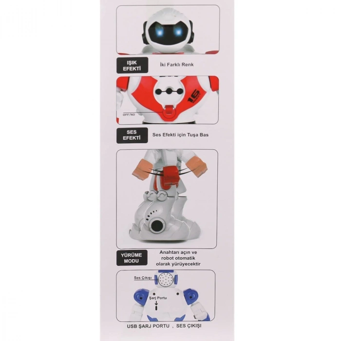 ÇOK SATAN GGE-606-29 Kumandalı Işıklı Dansçı İnteraktif Robot