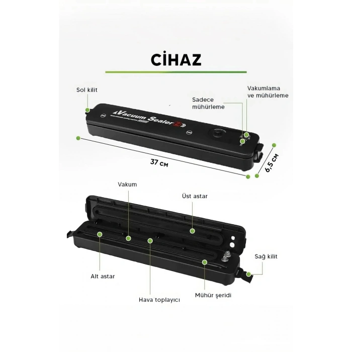 ÇOK SATAN Gıda Vakum Ve Mühürleme Makinesi- Yiyecek Tazeliği Koruma Ev Ve Restoran İçin