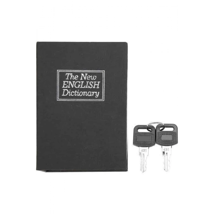 ÇOK SATAN Gizli Kasa Kilitli Sözlük Görünümlü 18cm Gizli Kasa Büyük Boy Anahtarlı