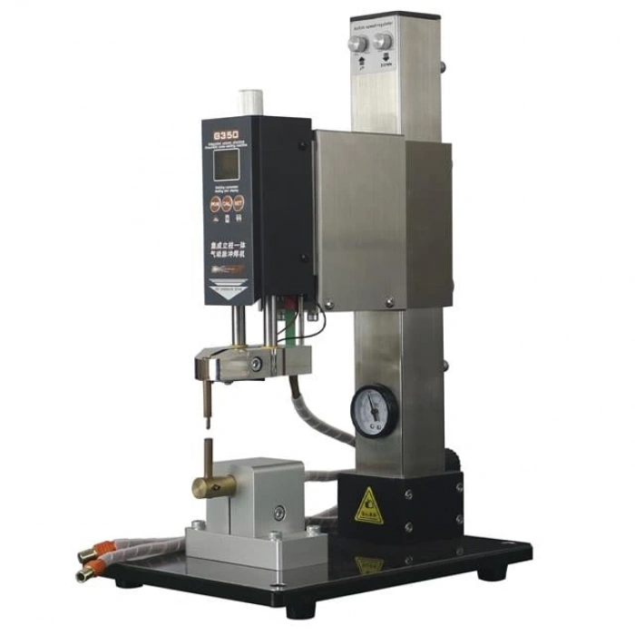 ÇOK SATAN Glitter G350 Pnömatik Profesyonel Otomatik Pil Puntalama Kaynak Makinesi Kaynak Başlığı Ve Kontrol Ünitesi