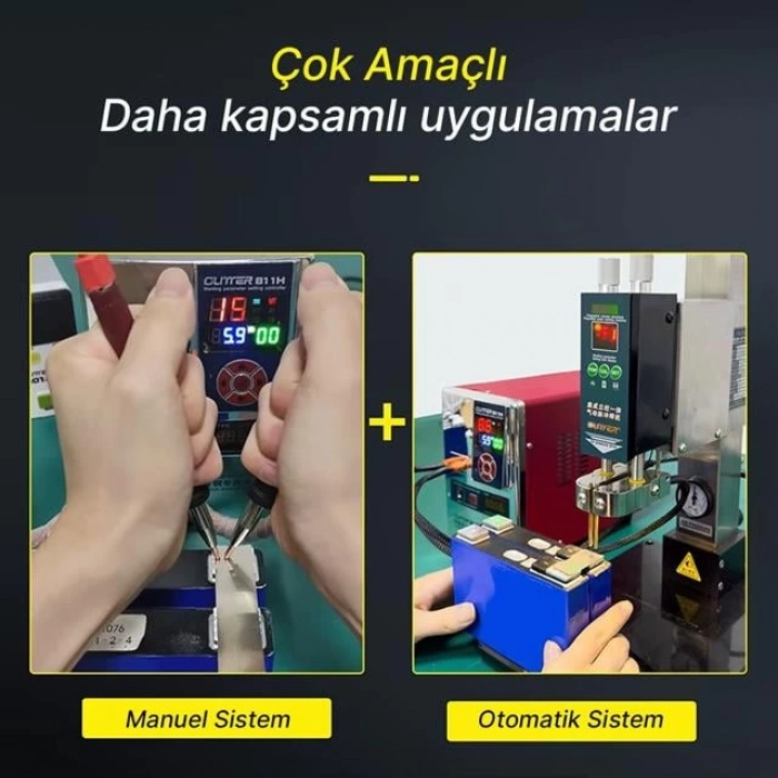 ÇOK SATAN Glitter G351 Pnömatik Profesyonel Otomatik Pil Puntalama Kaynak Makinesi Kaynak Başlığı Ve Kontrol Ünitesi