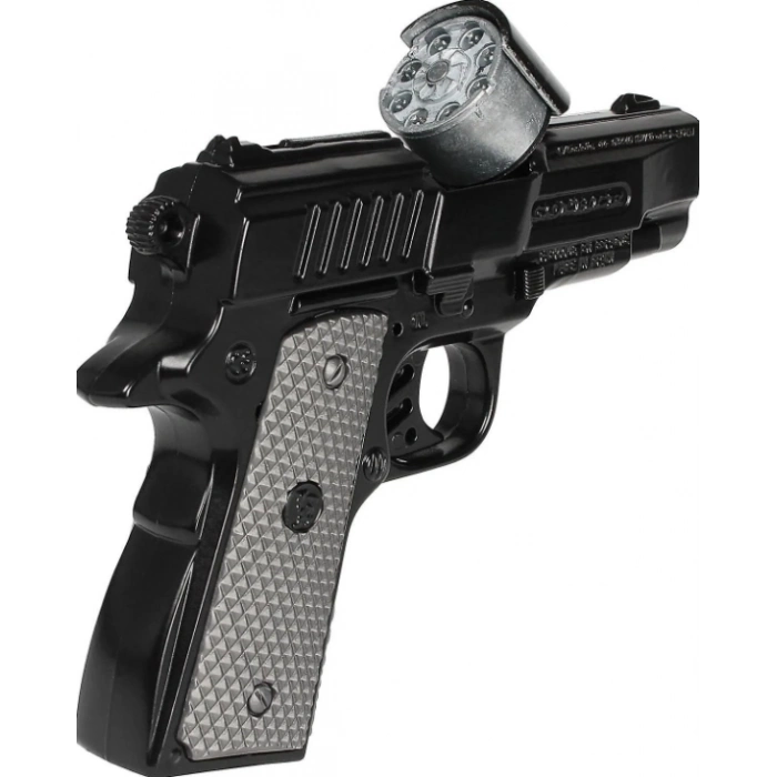 ÇOK SATAN Gonher 8 li Siyah Mantar Koleksiyon Polis Tabancası