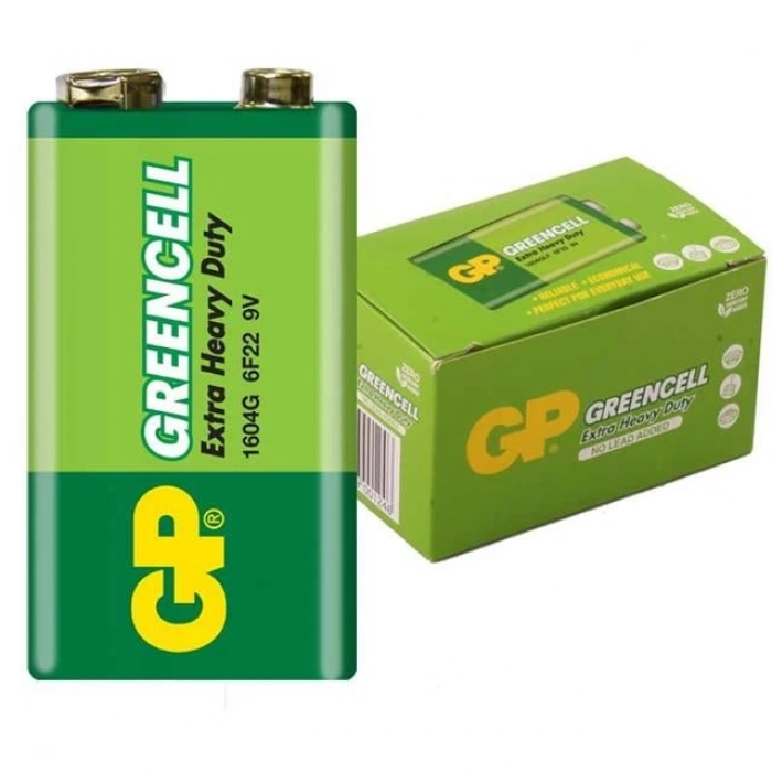 ÇOK SATAN Gp 1604g-b Greencell 9 Volt Pil (10lu Paket)