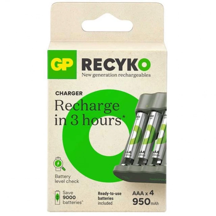 ÇOK SATAN Gp Recyko B441 4*950 Mah R03 Aaa Pilli Şarj Cihazı (100hcer21-2gtlb4)