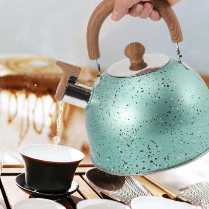 ÇOK SATAN Granit Görünümlü Demlik