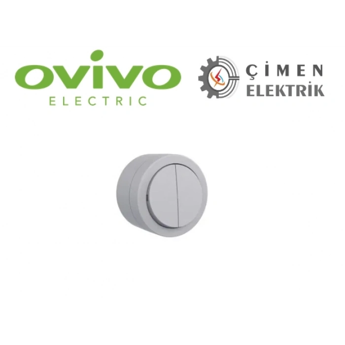 ÇOK SATAN Gri Komutatör Anahtar Sıva Üstü - Elektrik Tesisat Anahtarı