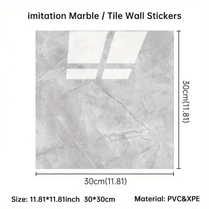 ÇOK SATAN Gri Mermer Desen Du Sticker (30*30)