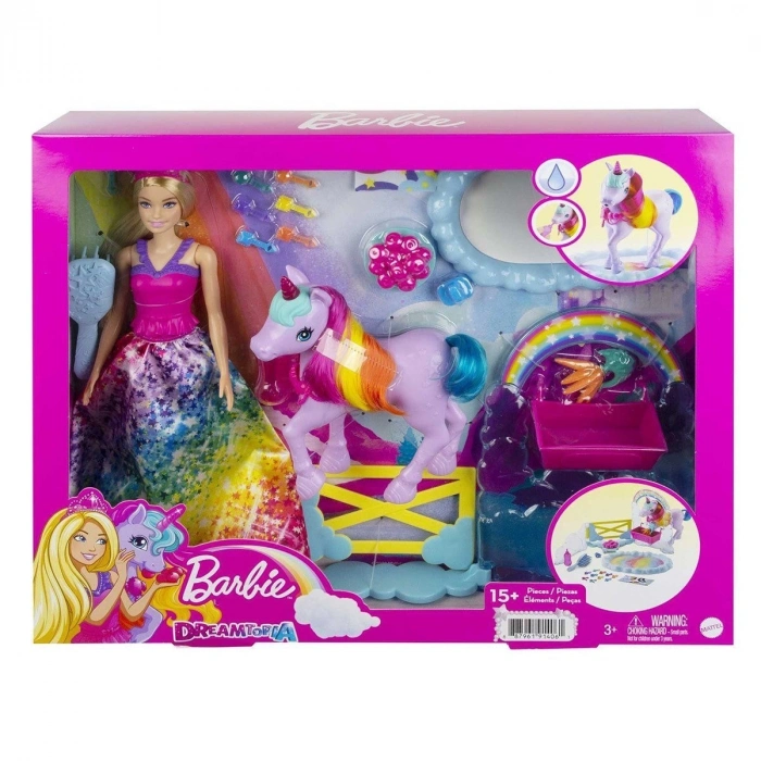 ÇOK SATAN GTG01 Barbie, Bebek ve Tek Boynuzlu At, Dreamtopia Hayaller Ülkesi
