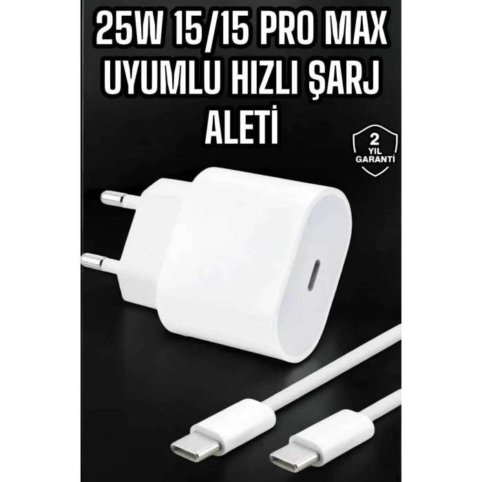 ÇOK SATAN Güç Adaptörü ve Kablosu Şarj Aleti 15/15 Pro Max Uyumlu Hızlı Şarj