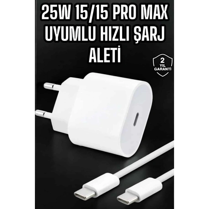 ÇOK SATAN Güç Adaptörü ve Kablosu Şarj Aleti 15/15 Pro Max Uyumlu Hızlı Şarj
