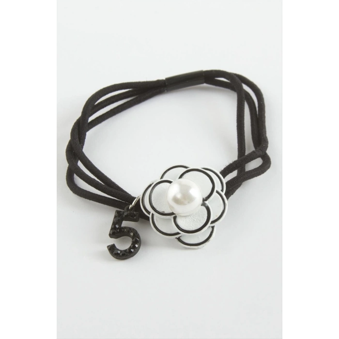 ÇOK SATAN Gül İnci Lastikli Toka