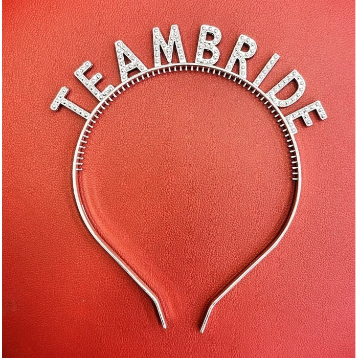 ÇOK SATAN Gümüş Renk Team Bride Taç Plastik – Gelin ve Nedime Tacı