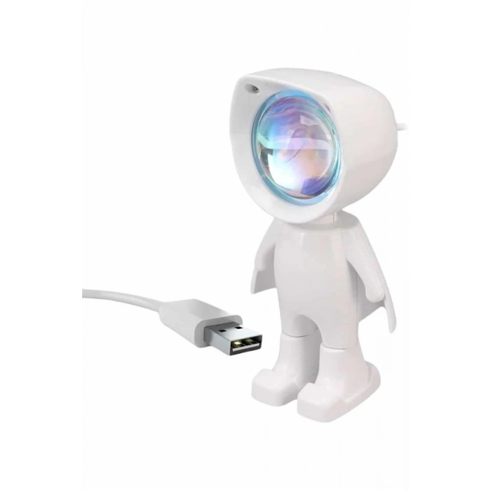 ÇOK SATAN Gün Batımı Projektör Lamba Astronot Görünümlü Dekoratif Masa Lambası