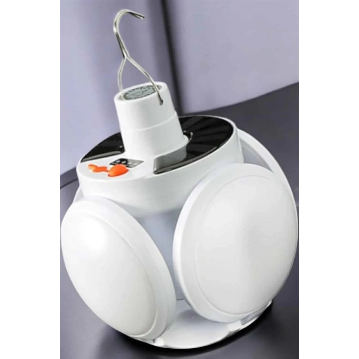 ÇOK SATAN Güneş Enerjili Solar Aydınlatma Kamp Çadır Lambası Şarjlı Ampül Led Şarjlı El Feneri Işıldak