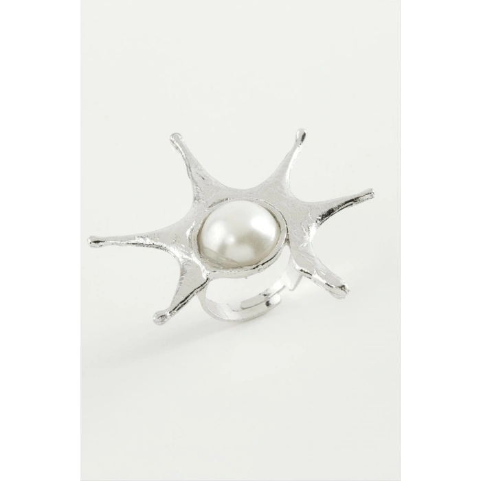 ÇOK SATAN Güneş İnci Metal Yüzük