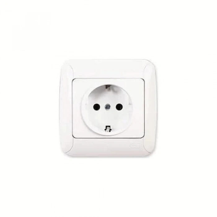 Günsan Fantasy Topraklı Priz Beyaz Renk