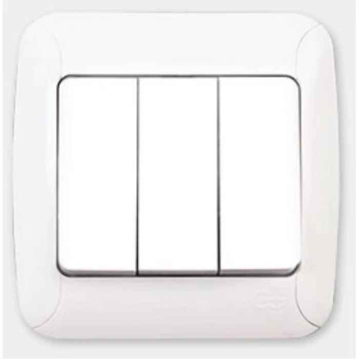 Günsan Fantasy Üçlü Anahtar Beyaz Renk