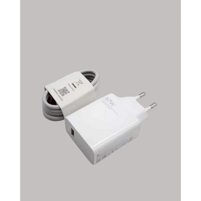 ÇOK SATAN Güvenli ve Hızlı Şarj İçin 67W Turbo Adaptör Type-C Kablo ile