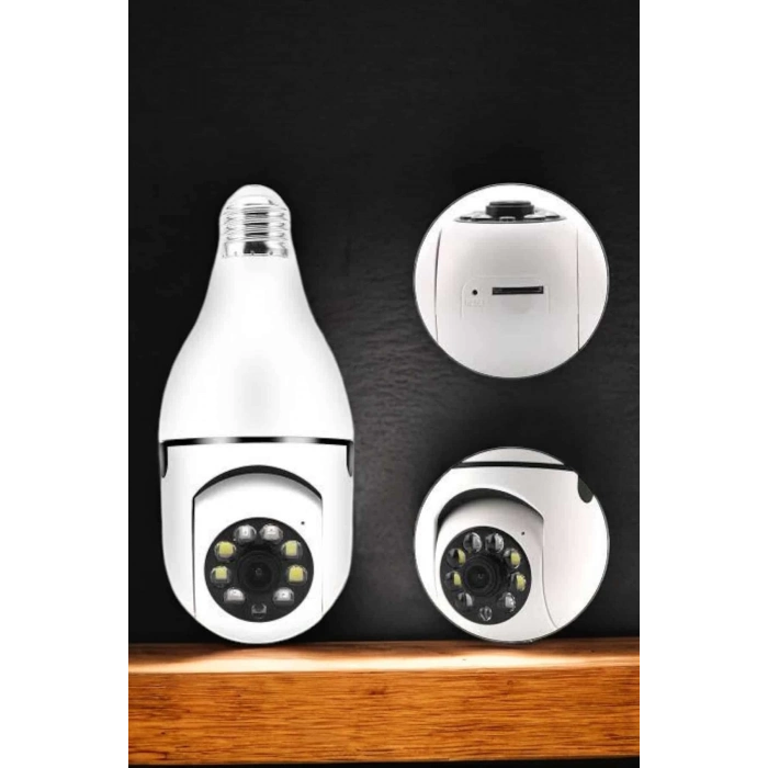 ÇOK SATAN Güvenlik Kamerası Wifi Kamera Duylu Ev Kamerası Wifi Bağlantılı Dönebilen