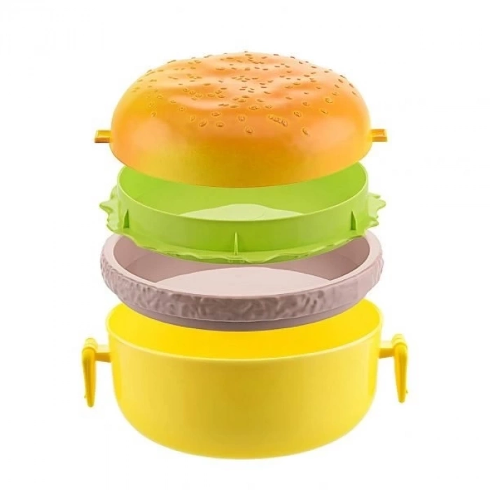 ÇOK SATAN Hamburger Tasarımlı Beslenme Kabı