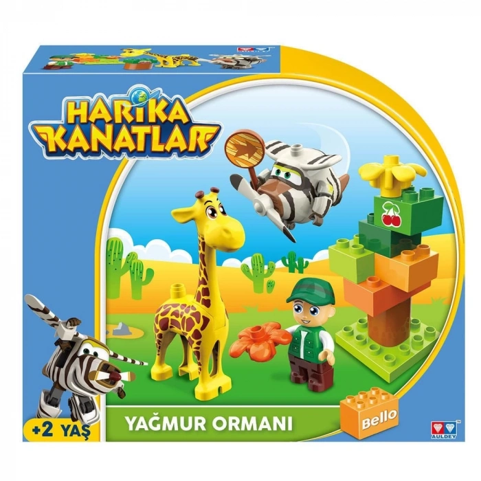 ÇOK SATAN Harika Kanatlar 15 Parça Blok Bellonun Yağmur Ormanı