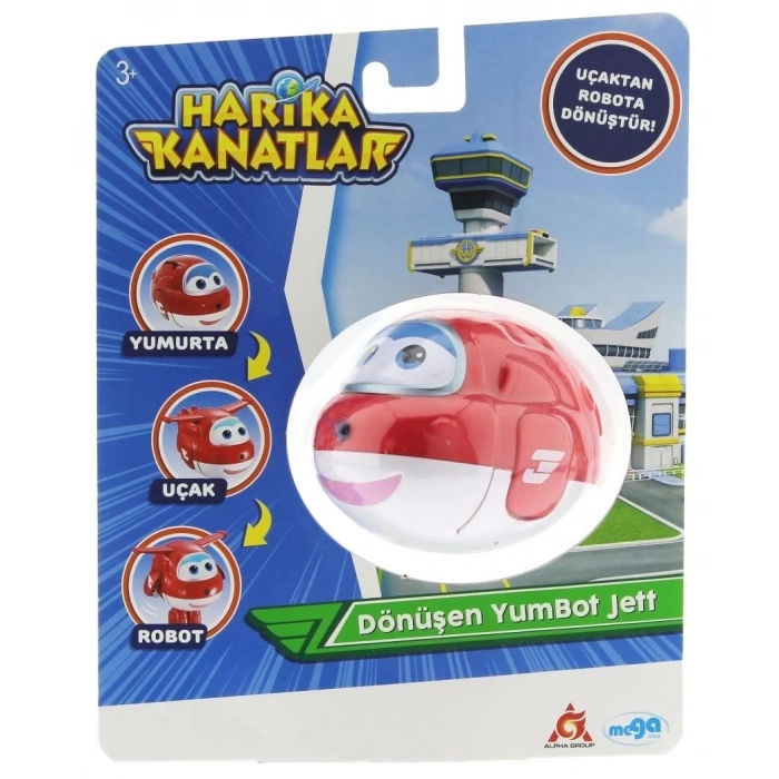 ÇOK SATAN Harika Kanatlar Dönüşen Tekli Figür YumBot Jett
