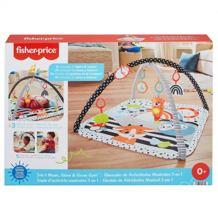 ÇOK SATAN HBP41 Fisher-Price® Neşeli Hayvanlar 3ü1 Arada Jimnastik Merkezi