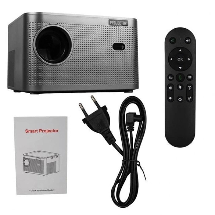 ÇOK SATAN Hello Hy350 Sesli Komutlu Android 11 Akıllı Led Projeksiyon Fhd Kablosuz Görüntü Aktarım Destekli Ev Sinema Sistemi