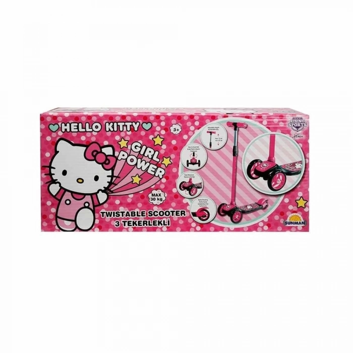 ÇOK SATAN Hello Kitty 3 Tekerlekli Twistable Scooter
