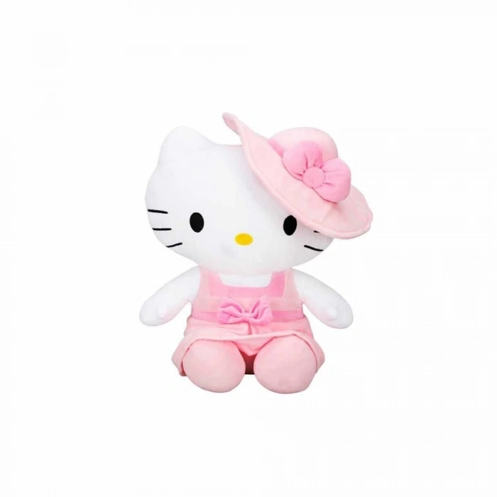 ÇOK SATAN Hello Kitty Şapkalı Peluş Oyuncak 36 cm - 1  Adet Stokta Olan Gönderilir