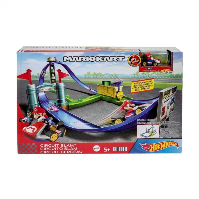 ÇOK SATAN HGK59 HW Mario Kart Keskin Dönüşler Pist Seti /Hot Wheels