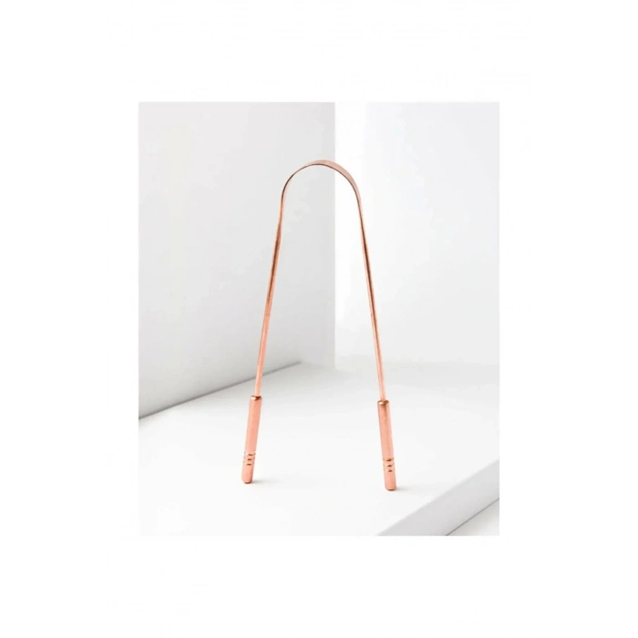 ÇOK SATAN Hijyenik Dil Kazıyıcı Temizleme Dil Sıyırıcı Dil Temizleyici Bakır Hilal