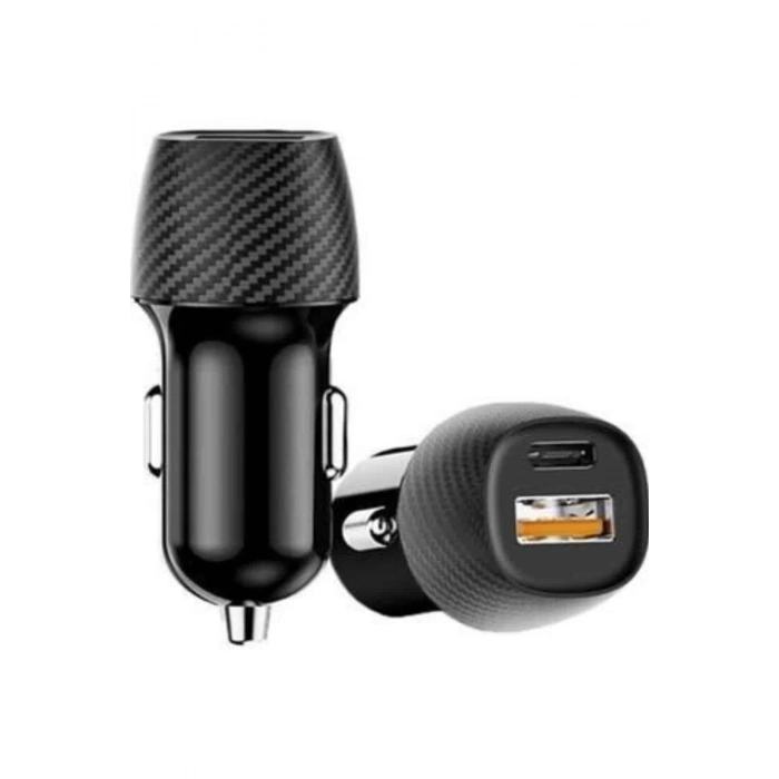 ÇOK SATAN Hızlı Oto Şarj Cihazı 38W Çift Girişli HIzlı Şarj Oto Çakmaklık Type-C