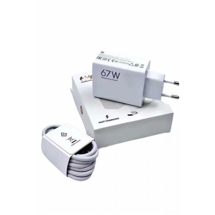 ÇOK SATAN Hızlı Şarj Aleti Adaptörü Kablo Seti 67W Uzun Ömürlü Beyaz
