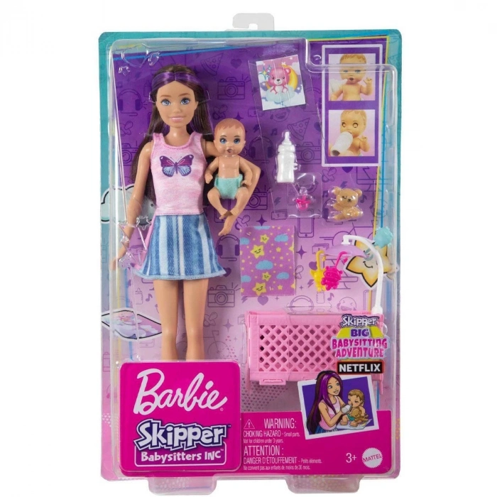 ÇOK SATAN HJY33 Mavi Saçlı Skipper Bebek Bakıcısı  ve Oyun Seti