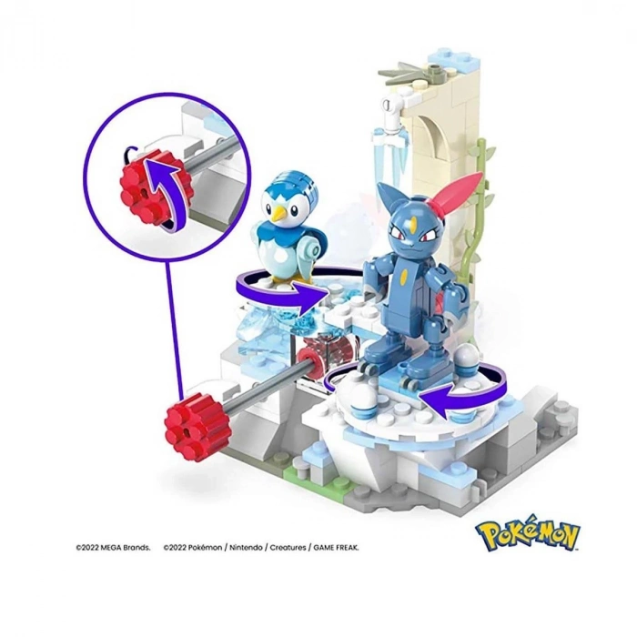 ÇOK SATAN HKT20 MEGA Pokemon -  Piplup ve Sneasel Kış Macerası Seti 183 parça + 7 yaş