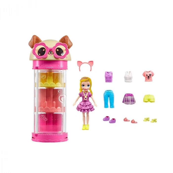ÇOK SATAN HKW04 Polly Pocket Moda Eğlencesi Oyun Setleri-Mattel